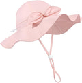 Baby Girl Sun Hat Summer Foldable Beach Hats with UPF50+ Sun Protection Wide Brim Toddler Bucket Hat Cap