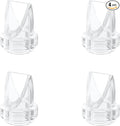 4pcs Duckbill Valves Compatible with eufy S1 Pro/S1/E10/E20 Breast Pump, Replace for Lansinoh Discreet Duo/NCVI/NICEGREEN/Nuliie/Zooawa S32 Breast Pump Parts