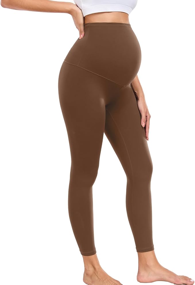 wirarpa Women's Maternity Leggings Over The Belly Pregnancy Yoga Pants Buttery Workout Activewear 25"