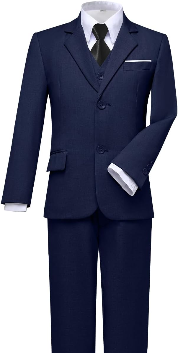 Visaccy Boys Suits Slim Fit Dress Clothes Ring Bearer Outfit