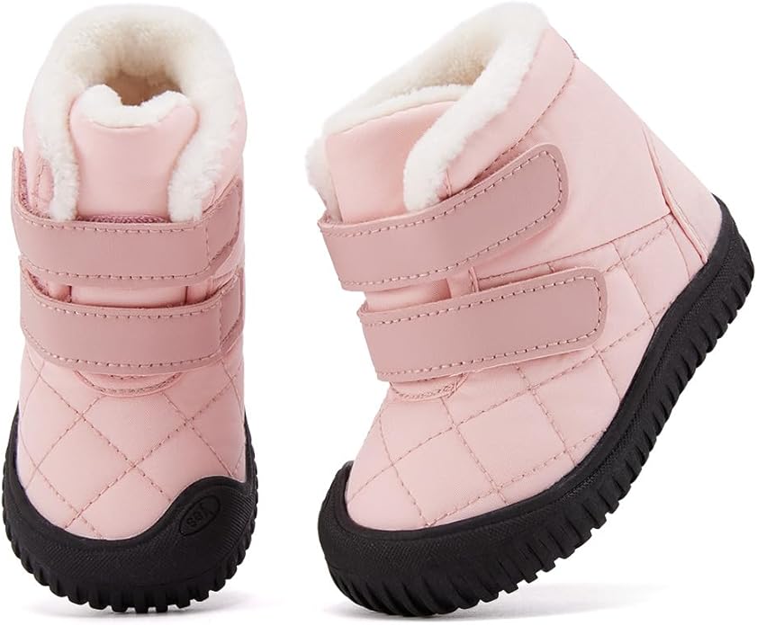 BMCiTYBM Toddler Baby Snow Boots Winter Shoes Boys Girls Cold Weather Baby Faux Fur Shoes