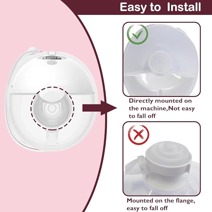 4PCS Diaphragm Compatible with Momcozy M5 Wearable Breast Pump, Silicone Diaphragm Replacement Parts for Momcozy M5 Brest Pump, Not Original Mom Cozy Accessories