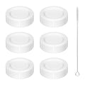 Travel Bottle Caps for Dr Brown Wide-Neck Storage/Travel Caps for Anti-Colic Options+ Baby Bottles, BPA-Free(Only Compatible with Wide Neck Bottle 5oz and 9oz, 6, Count)