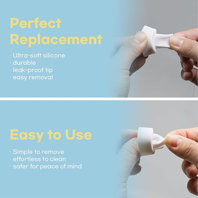Flange Inserts for Spectra, Spectra Replacement Pump Parts for S1/S2/9 Plus, Not Original Accessories, Breast Pump Parts Include 2-Pack 21mm Flanges and 4-Pack Duckbill Valves
