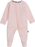 Magnetic Me Girls Modal Magnetic Baby Footie Pajamas | Silky Soft Modal Fabric | Baby Sleepers Available Sizes PRE - 24M