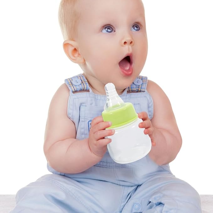 Kisangel Newborn Baby Bottles 6pcs Miniature Plastic Rice Feeder Mini Food Bottles Pp Cereal for Travel Rice Cereal