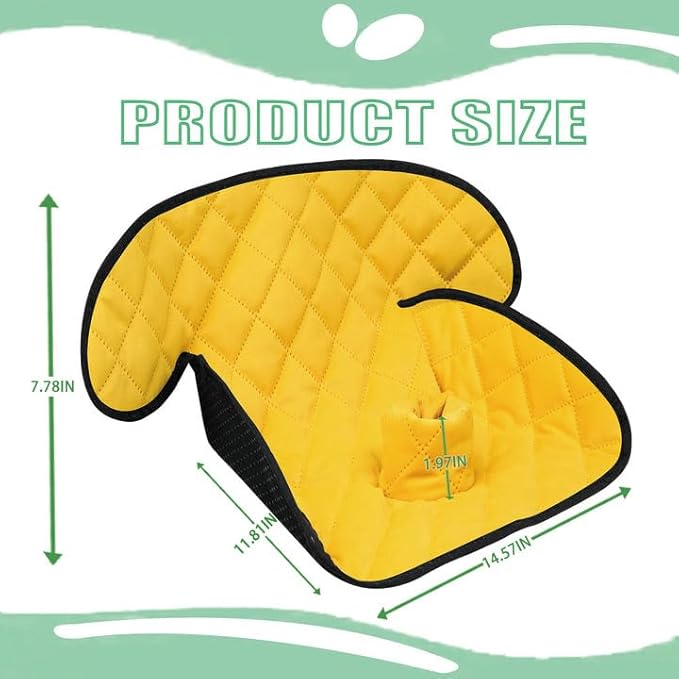 MOOB Waterproof Car Seat Protector - Potty Training Liner for Baby & Toddler, Machine Washable Piddle Pad with Anti-Slip Backing, Universal Fit for Infant Car Seat & Stroller (Yellow)