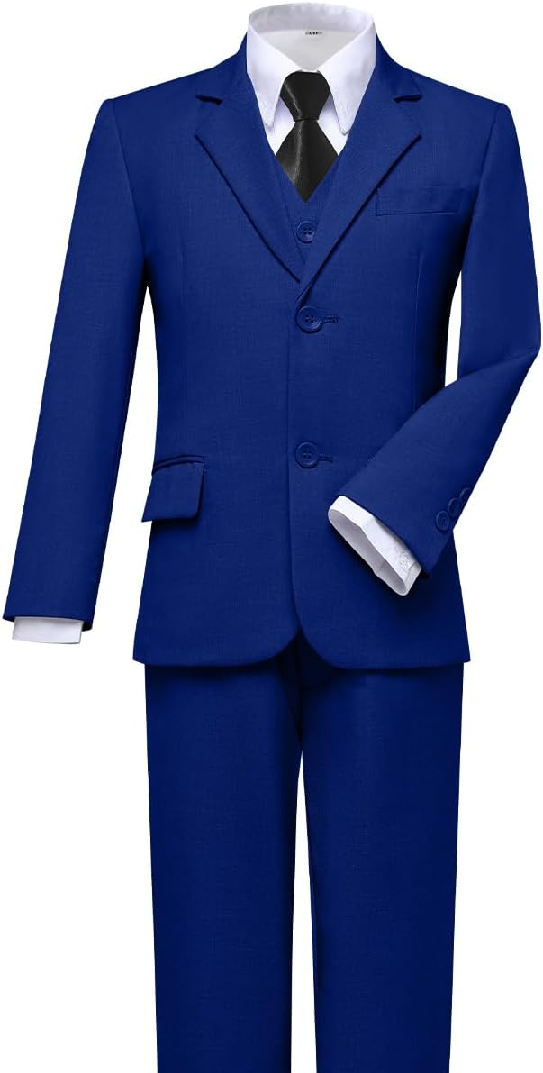 Visaccy Boys Suits Slim Fit Dress Clothes Ring Bearer Outfit