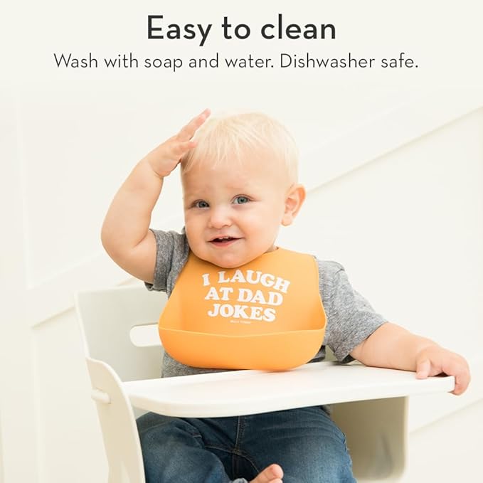 Bella Tunno Baby Bib for Eating, Waterproof Silicone Bib with Large Food Catcher, Adjustable Fit for Babies 4-12 months & Toddlers 1-3 Years, Boys & Girls, Lets Take a Selfie + Girls Rule
