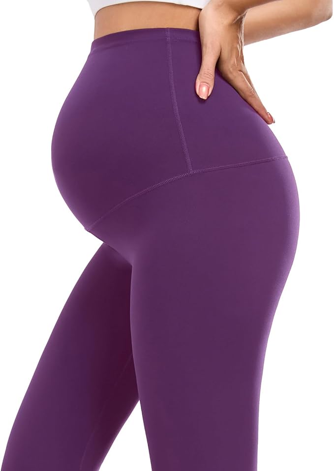 wirarpa Women's Maternity Leggings Over The Belly Pregnancy Yoga Pants Buttery Workout Activewear 25"
