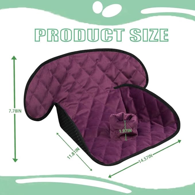 MOOB Waterproof Car Seat Protector - 2 Pack Premium Carseat Liner for Babies & Toddlers, Machine Washable & Quick-Dry, Anti-Slip Backing, Potty Training Pad for Infant Car Seat & Stroller (Purple)
