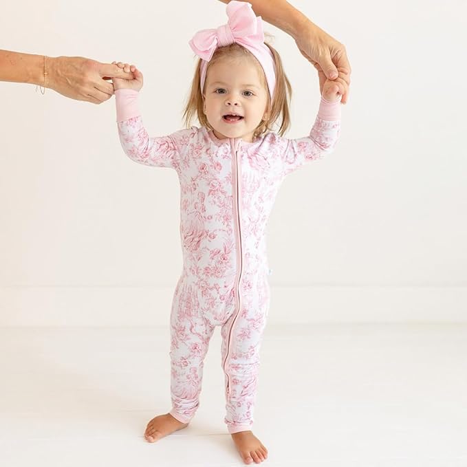 Posh Peanut Convertible Baby Sleepers - Girls Footless Baby Pajamas with 2 Way Zipper for Easy Diaper Changes