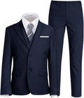 Boys Suit for Kids Tuxedo Suits for Wedding Formal Suit Set Toddler Boy Dress Outfit with Shirt and Tie