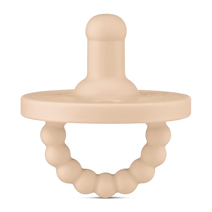 Ryan & Rose Cutie PAT Pacifier Teether (Stage 2, Tan)