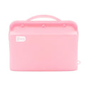 Silicone Microwave Steam Sterilizer Bag for Baby Bottles, Reusable Sterilizing Bag for Pump Parts and Toddler Accessories, Easy to Use Sterilizer Bags Perfect for Home and Travel, Pink (1PC)