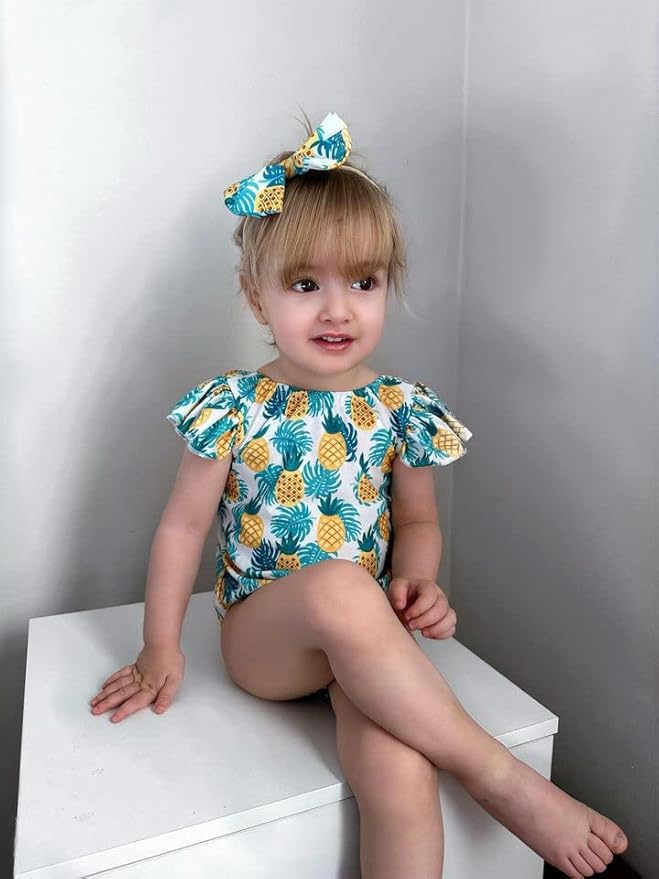 Toddler Girl Baby Ruffles Mermaid Fish Scale Swimsuit One Piece Swimwear Bathing Sunsuit