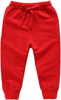 CuteOn Unisex Toddler Jogger Pants Kids Cotton Elastic Waist Winter Baby Sweatpants Pants 1-5Years