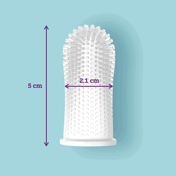 Baby Toothbrush, 360 Degree Bristle Silicone Finger Toothbrush 6 to 12 Months, and Toddler Toothbrushes 1-2, Set of 4 – Multi Colors