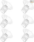 6pcs Updated Silicone Flange Insert 22mm Compatible with Momcozy/Medela/Spectra/Eufy/Lansinoh/TSRETE/Elvie/NCVI/Paruu Breast Pump, for 24mm Flange/Shield, Breastfeeding Essential Replacement Pump Part