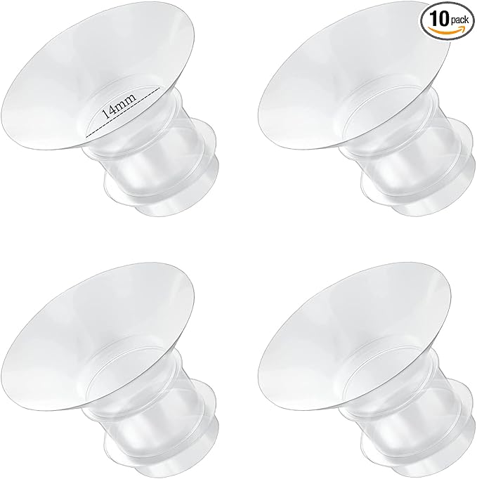 Flange Inserts 14mm for Medela,Spectra 24mm Shields/Flanges,Compatible with Momcozy M9/M5/M6/S12 Pro/S9 Pro Wearable Breast Pump,Reduce 24mm Nipple Tunnel Down to 14mm,4PCS