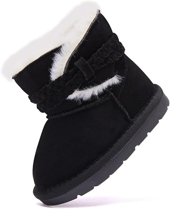 BMCiTYBM Girls Boys Snow Boots Warm Winter Fur Lined Baby Shoes (Infant/Toddler/Little Kid)