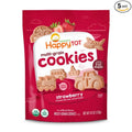 Happy Tot Organic Multi-Grain Cookies Toddler Snack, Fun Transportation Shapes, Strawberry, 4.4 Ounce (Pack of 5)