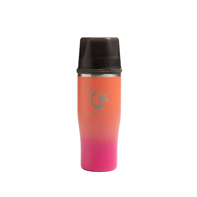 CERES CHILL Mini Breastmilk Chiller Demigoddess, Reusable Breastmilk Storage Container, Keeps Milk at Safe Temperatures for Up to 16 Hours,Bottle Cooler,Connects W/Most Major Pumps (Sunset Ombre)