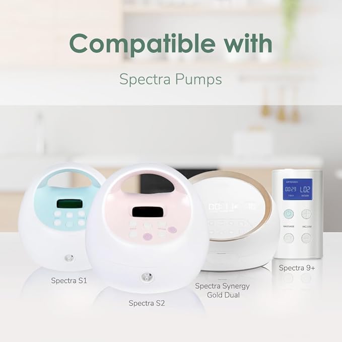 Maymom Pump Parts Compatible with Spectra S1 Spectra S2 Spectra Incl Duckbill Valve Replace Spectra Duckbill Valve Spectra S2 Replacement Parts Not Original Spectra Pump Parts (8 Duckbill 2 Membrane)