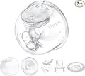 One Full Set Milk Collector Cup 17mm Only Compatible with Momcozy S12 Pro/S9 Pro Breast Pump NOT for S9/S12, S12 Pro/S9 Pro Wearable Breast Pump Replacement Parts with 17mm Flange