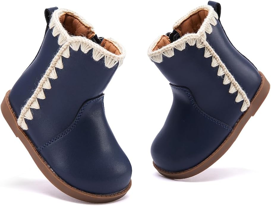 BMCiTYBM Baby Boys Girls Boots Infant Shoes First Walking Booties for All Seasons for 6 9 12 15 18 24 Months