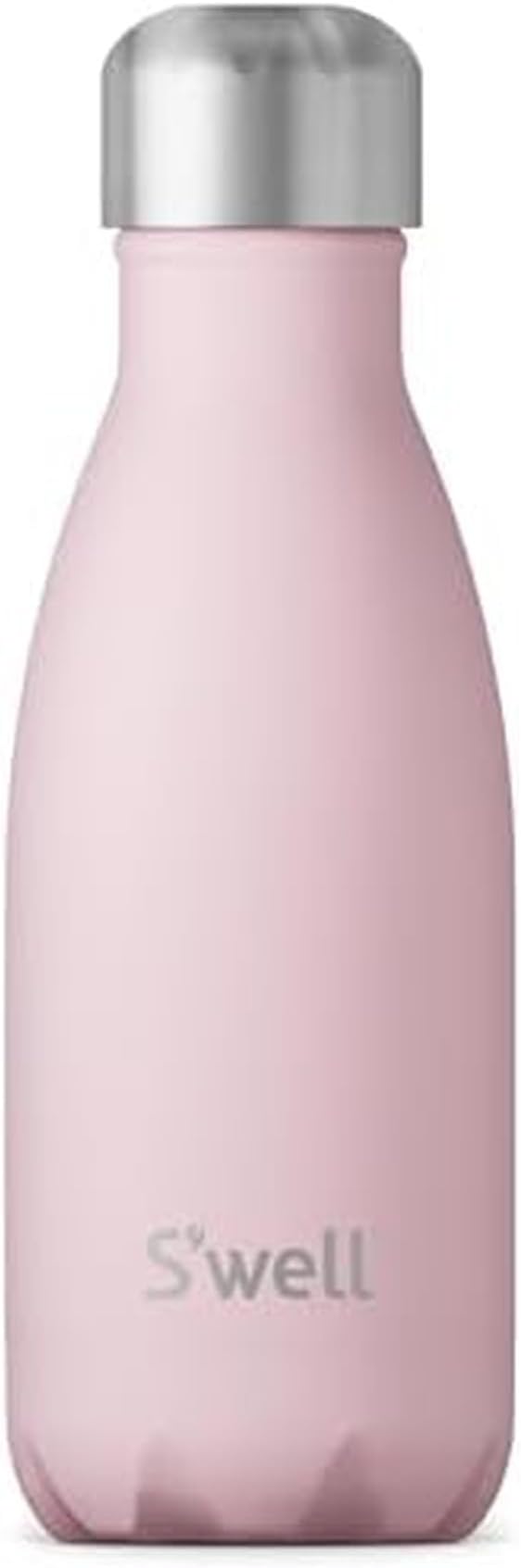 S'well Stainless Steel Water Bottle, 9oz, Pink Topaz, Triple Layered Vacuum Insulated Containers Keeps Drinks Cold for 24 Hours and Hot for 12, BPA Free, Perfect for On the Go