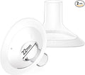 2 Count of 22mm Breast Pump Flanges Compatible with Medela/Lansinoh ComfortFit, Replace Medela PersonalFit Breast Shields, Accessories for Pump in Style Symphony Swing Harmony Freestyle Pump Parts
