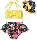 Aalizzwell Baby Girl 2-Piece Bikini Swimsuit with Hat