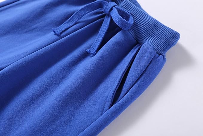 CuteOn Unisex Toddler Jogger Pants Kids Cotton Elastic Waist Winter Baby Sweatpants Pants 1-5Years