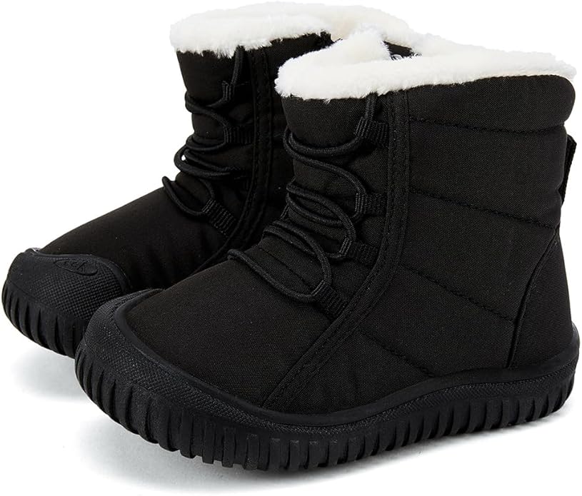 BMCiTYBM Toddler Baby Snow Boots Winter Shoes Boys Girls Cold Weather Baby Faux Fur Shoes