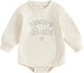 VISGOGO Newborn Infant Baby Boy Girls Oversized Romper Little Dude Sweater Onesie Coming Home Outfit Neutral Clothes