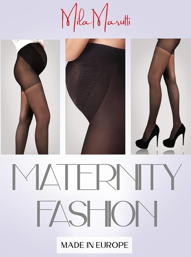 Mila Marutti Maternity Tights for Women - Premium Pregnancy Tights - Pantyhose for Pregnant Women
