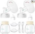 Breast Pump Parts Compatible with Spectra S1/S2/9 Plus, Not Original Accessories, Full Set Replacements Include 30mm Flanges, Valves, Backflow Protectors (Duckbills Included), Tubings and Bottles