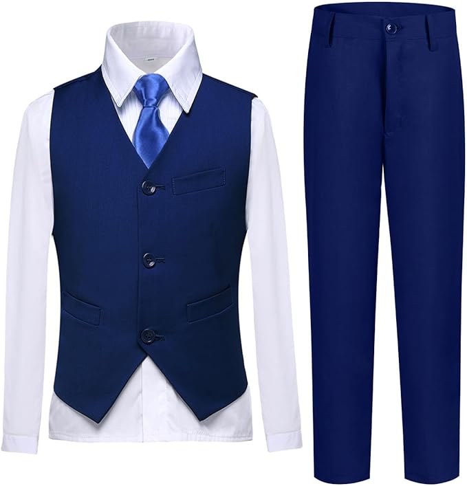 Boys Vest Set Formal Dress Suits Wedding Outfit Dresswear