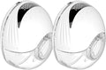 Wearable Breastfeeding Pump,4 Modes & 12 Levels, Hands Free Breast Pump, Portable Double Pump,Electric Breast Pump,Lightweight,Painless Comforts, Flange Sizes (19/21/mm) (White 2 Pack)