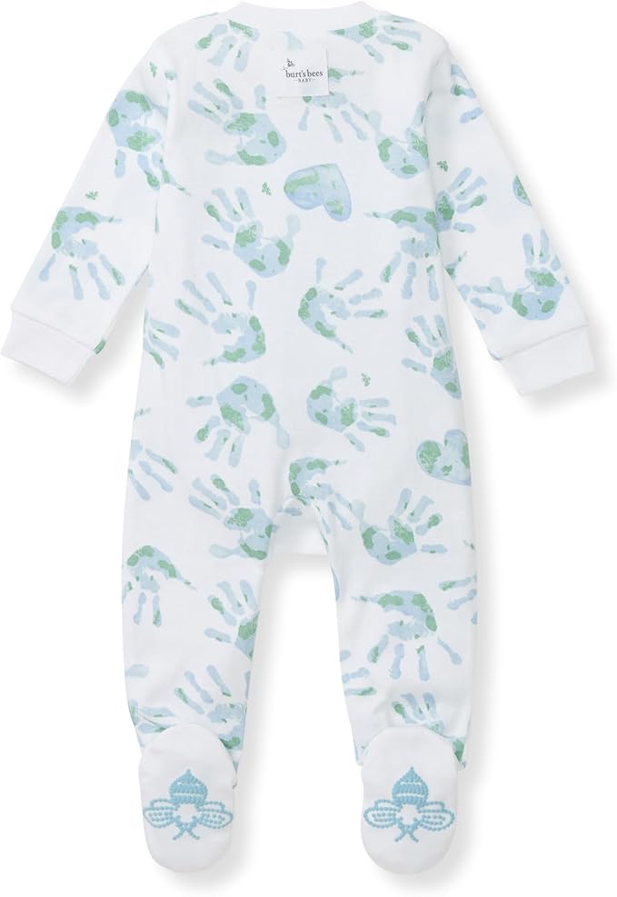 Burt’s Bees Baby Boys' One-Piece Sleep and Play 100% Organic Cotton PJs