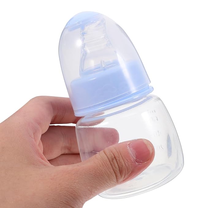 Kisangel Mini Baby Bottles 3pcs Baby Bottle Plastic Travel Food Feeder for Milk Cereal