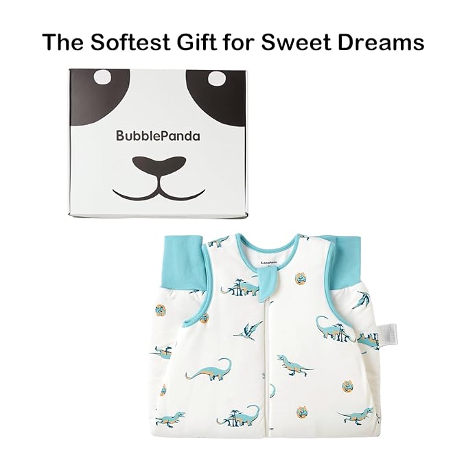 BubblePanda Rayon Made from Bamboo Toddler Sleep Sack with Feet 12-24 Months 1.0 Tog Ultra Soft Toddler Sleeping Sack 1t-2t Sleep Bag Walker Quilted Wearable Blanket with Legs 2-Way Zipper Lightweight