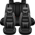 Car Seat Covers for kia Soul 2010-2025 | 5-Seats Seat Covers, Waterproof Seat Protectors, Automotive Seat Covers (Full Set with Pillow,Black&White Line)