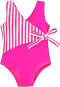 Happy Town Toddler Swimsuit Girl One Piece Bathing Suit Color Block Swimwear Baby Summer Beach Wear
