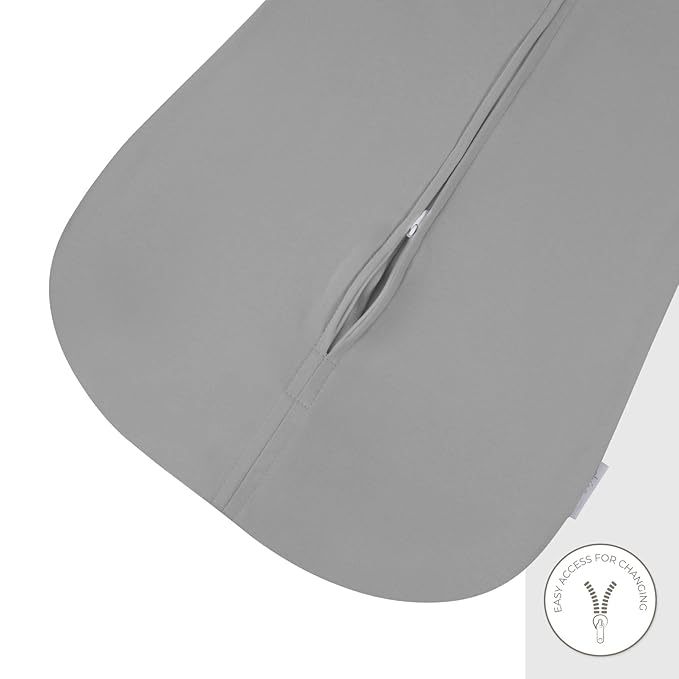 Baby Wearable Blanket - Baby Sleep Sack 100% Cotton - Sleep Sack 3-6 Months - Comfy Soft Lightweight, 2-Pack Set Gender Neutral Grey