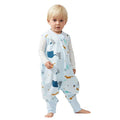 Duomiaomiao 0.5 TOG Toddler Sleep Sack 6-12 Months 100% Cotton Lightweight Baby Sleep Sack with Feet, Breathable Comfy Toddler Wearable Blanket