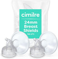 Cimilre 24MM Breast Shields, Spare & Replacement Breast Shields for The Cimilre Breast Pump, Comfortable Breast Pump Parts for Nursing Moms, 24MM Shields (Set of 2)