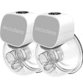 M5 Electric Breast Pump - Wearable Hands-Free Pump with LED Display - 4 Modes & 12 Levels - Portable & Wireless - Soft Double-Sealed Flange - Smart Display - 2 Pack - Elegant Gray