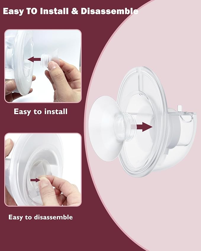 Flange Insert 4PCS 18mm Compatible with Momcozy M9/M6/M5/S12 Pro/V1 Pro/V2 pro, Spectra/Medela/Elvie/NCVI/TSRETE/eufy/Lansinoh/Paruu/MomMed Breast Pump 24mm Shields/Flanges (4pcs-18mm)